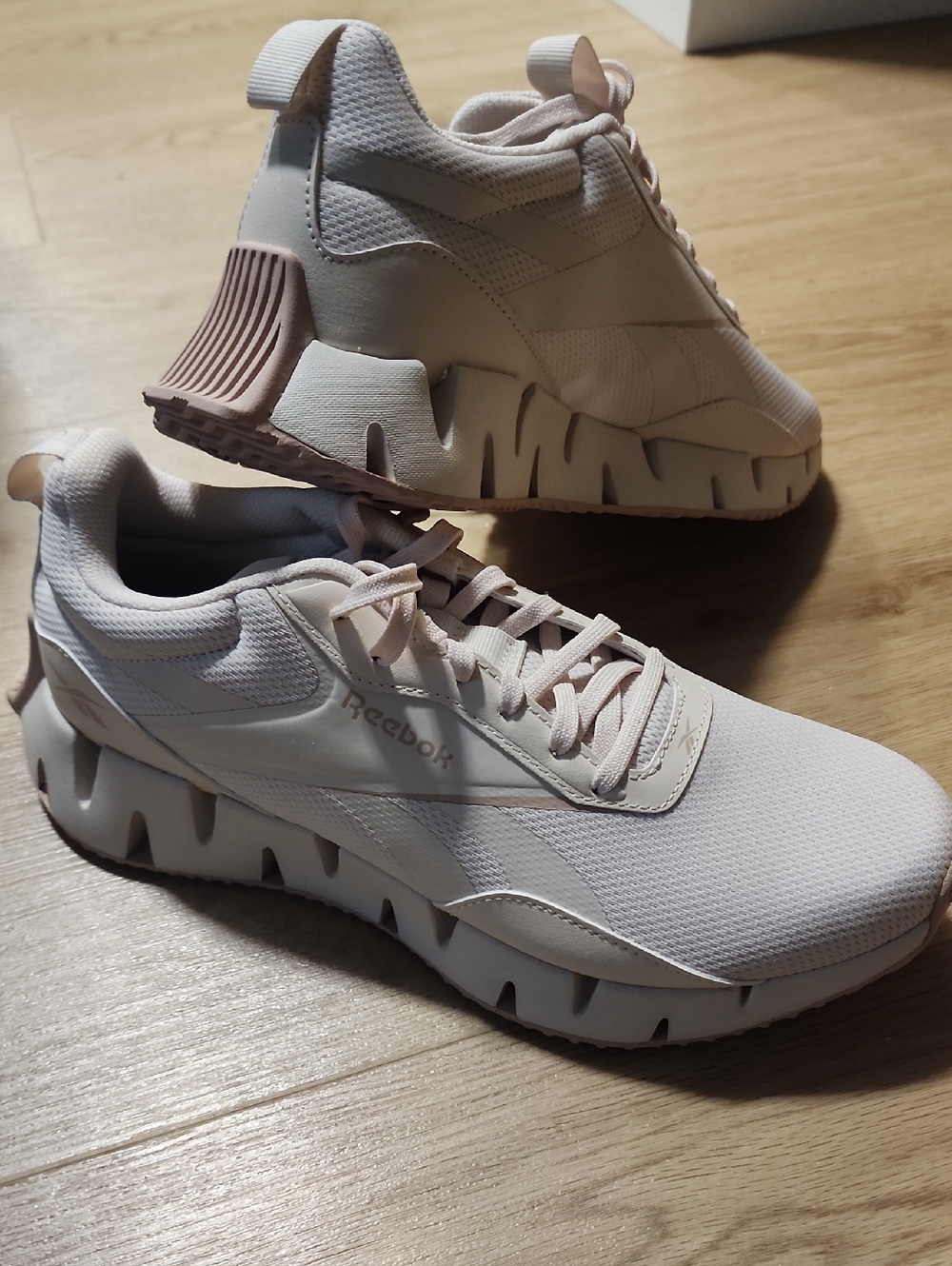 Reebok Light Pink and Beige Women's Sneakers